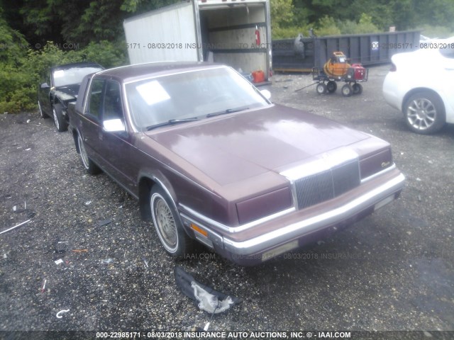 1C3XY66R3MD113167 - 1991 CHRYSLER NEW YORKER FIFTH AVENUE BURGUNDY photo 1