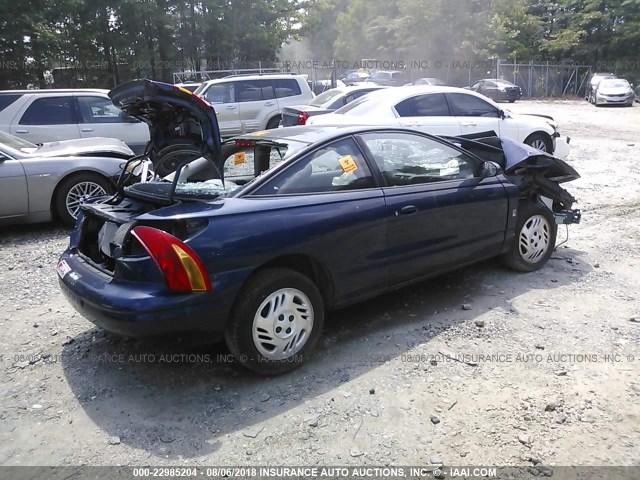 1G8ZR1279XZ257171 - 1999 SATURN SC2 BLUE photo 4