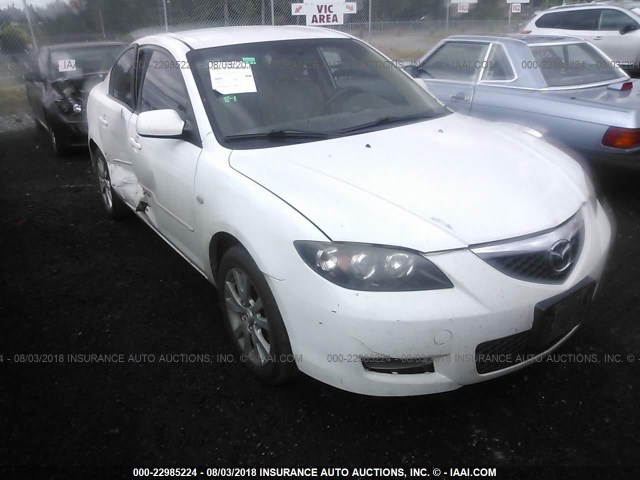 JM1BK12G881844036 - 2008 MAZDA 3 I WHITE photo 1