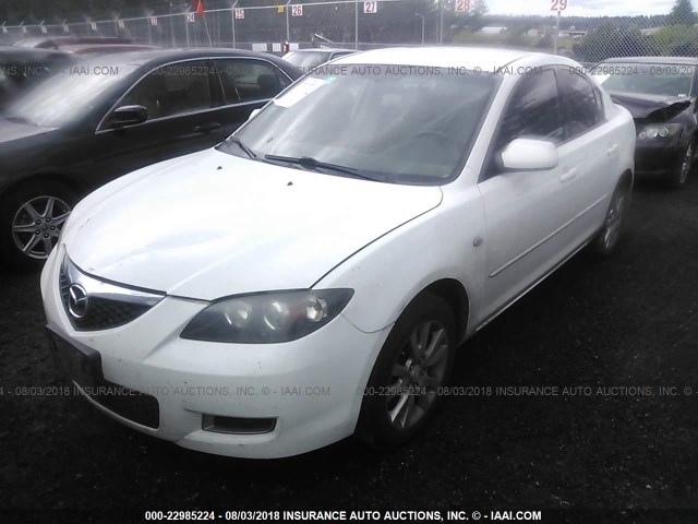 JM1BK12G881844036 - 2008 MAZDA 3 I WHITE photo 2