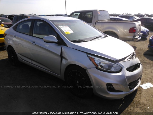 KMHCT4AEXFU825773 - 2015 HYUNDAI ACCENT GLS SILVER photo 1