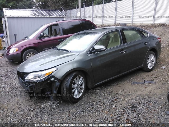 4T1BK1EB6DU052858 - 2013 TOYOTA AVALON PREMIUM/TOURING/LIMITED GREEN photo 2