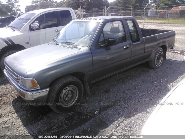 JT4RN93P5M5033994 - 1991 TOYOTA PICKUP 1/2 TON EXTRA LONG WHEELBASE DLX GRAY photo 2