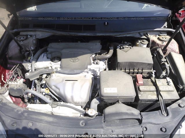 4T1BF1FK0HU616514 - 2017 TOYOTA CAMRY LE/XLE/SE/XSE 栗色 照片 10