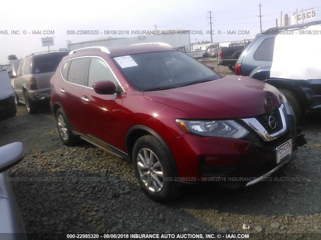 JN8AT2MT5HW396001 - 2017 NISSAN ROGUE S/SL/SV RED photo 1