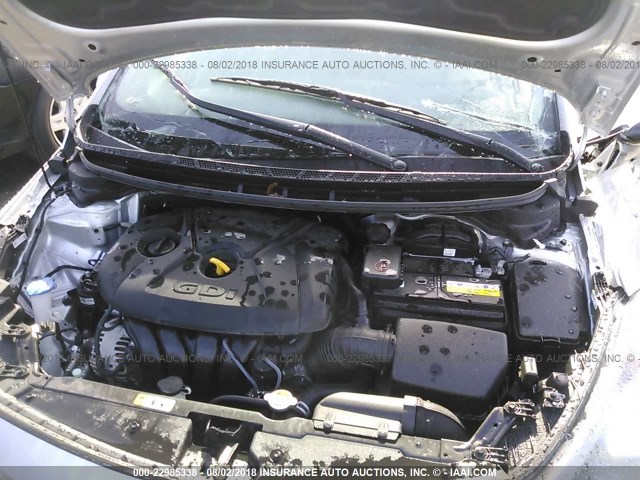 KNAFX4A84F5308332 - 2015 KIA FORTE EX SILVER photo 10