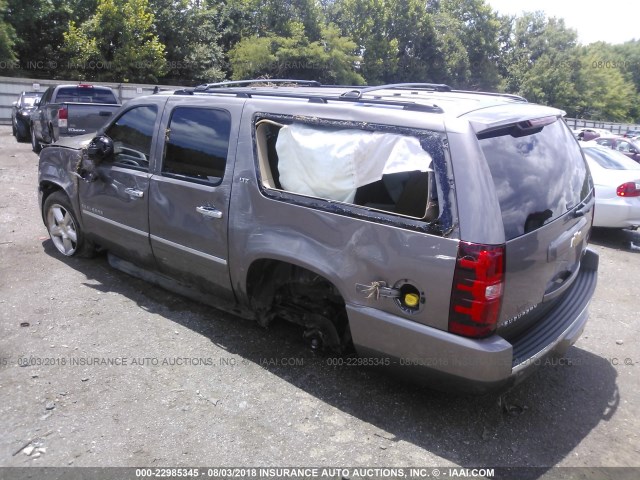 1GNSKKE30BR182578 - 2011 CHEVROLET SUBURBAN K1500 LTZ BROWN photo 3