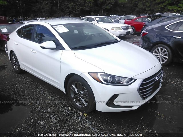 5NPD84LF0JH240283 - 2018 HYUNDAI ELANTRA SEL/VALUE/LIMITED WHITE photo 1