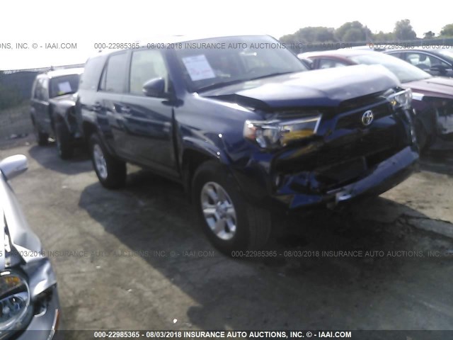 JTEBU5JR6G5293922 - 2016 TOYOTA 4RUNNER SR5 PREM/LTDL/TRAIL/TRD Dark Blue photo 1