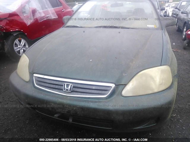 2HGEJ6618YH592181 - 2000 HONDA CIVIC SE GREEN photo 6