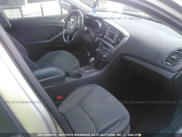 KNAGM4AD0D5039298 - 2013 KIA OPTIMA HYBRID SILVER photo 5