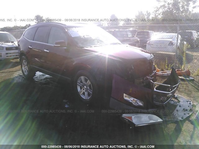 1GNLRFED5AS141872 - 2010 CHEVROLET TRAVERSE LT RED photo 1