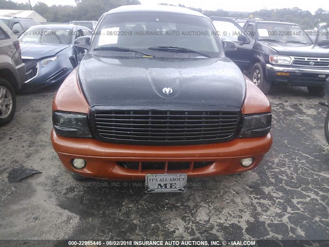 1D4HR38N63F514336 - 2003 DODGE DURANGO SPORT ORANGE photo 6