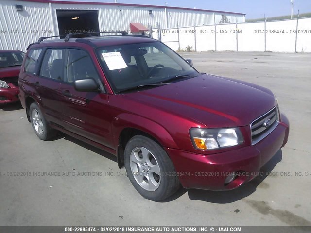 JF1SG65653H770811 - 2003 SUBARU FORESTER 2.5XS Қызыл фото 1