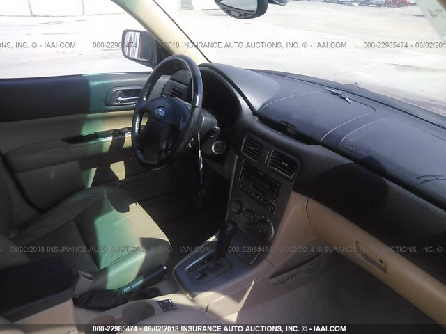 JF1SG65653H770811 - 2003 SUBARU FORESTER 2.5XS Қызыл фото 5