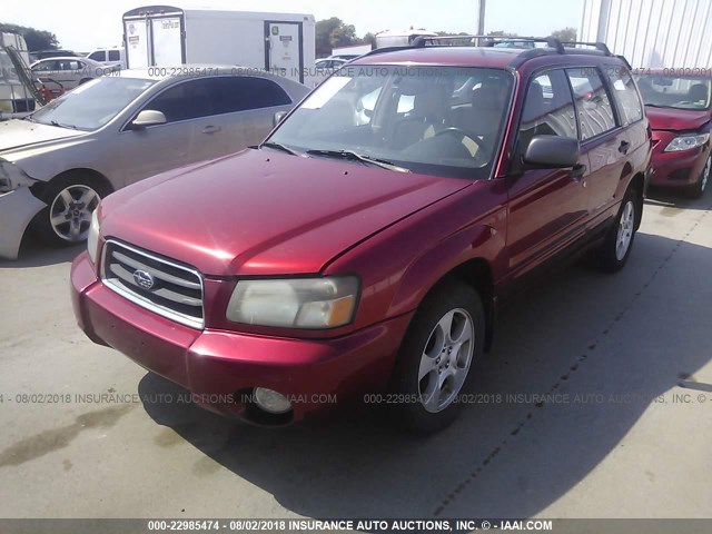 JF1SG65653H770811 - 2003 SUBARU FORESTER 2.5XS Қызыл фото 6