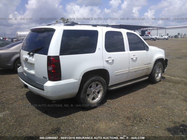 1GNEC23329R269731 - 2009 CHEVROLET TAHOE C1500 LT WHITE photo 4