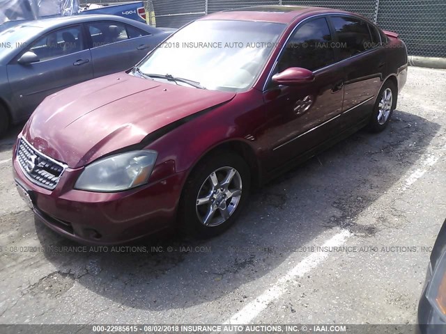 1N4BL11D85N466069 - 2005 NISSAN ALTIMA SE/SL/SE-R RED photo 2