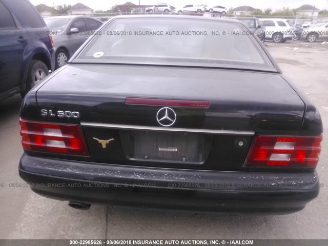 WDBFA68F2XF172524 - 1999 MERCEDES-BENZ SL 500 BLACK photo 6