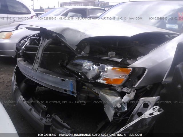 4S4BP61C457325728 - 2005 SUBARU LEGACY OUTBACK 2.5I BLACK photo 6