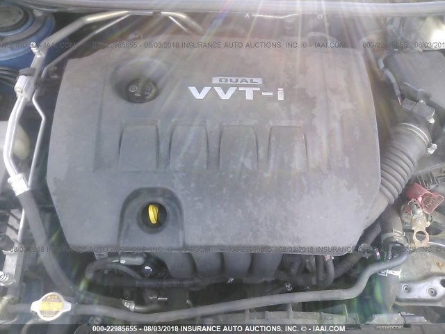 2T1KU40E89C186776 - 2009 TOYOTA COROLLA MATRIX  BLUE photo 10