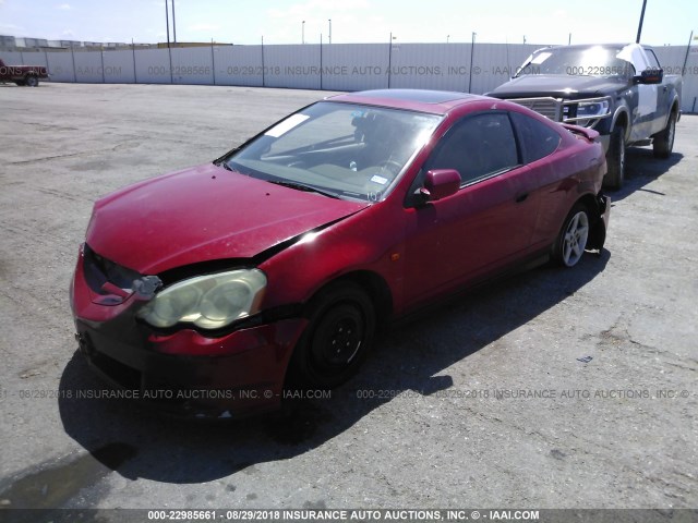 JH4DC53064S011160 - 2004 ACURA RSX TYPE-S RED photo 2