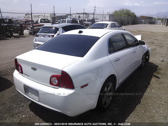 1G1ZC5E02CF117447 - 2012 CHEVROLET MALIBU 1LT WHITE photo 4