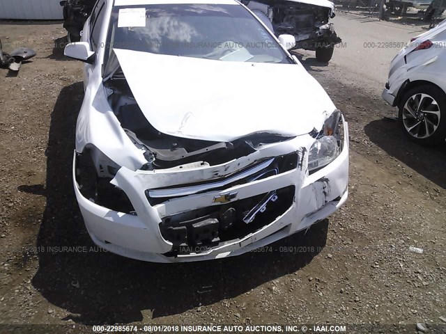 1G1ZC5E02CF117447 - 2012 CHEVROLET MALIBU 1LT WHITE photo 6