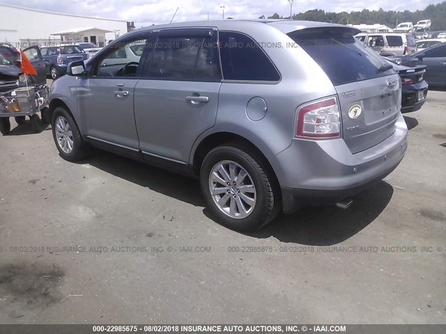 2FMDK39C27BB45586 - 2007 FORD EDGE SEL PLUS SILVER photo 3