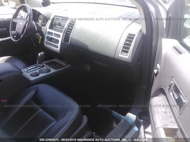 2FMDK39C27BB45586 - 2007 FORD EDGE SEL PLUS SILVER photo 5