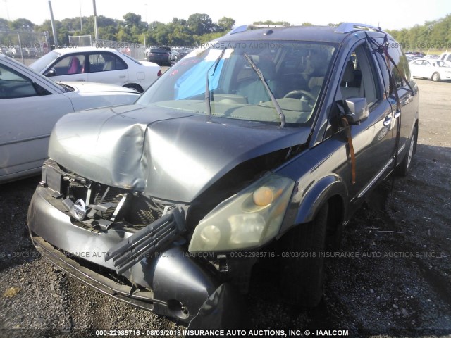 5N1BV28U87N101745 - 2007 NISSAN QUEST S/SE/SL GRAY photo 2