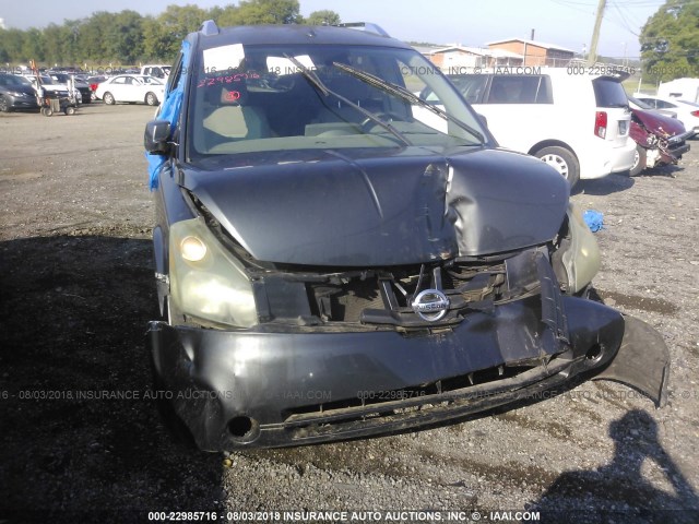 5N1BV28U87N101745 - 2007 NISSAN QUEST S/SE/SL GRAY photo 6