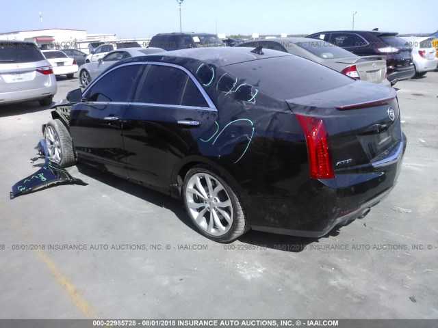 1G6AE5S38E0188318 - 2014 CADILLAC ATS PREMIUM BLACK photo 3