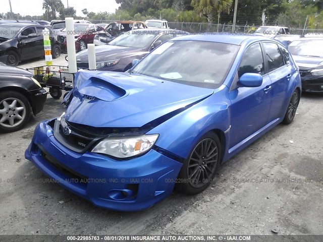 JF1GR7E6XCG242497 - 2012 SUBARU IMPREZA WRX BLUE photo 2