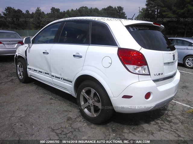 3GSCL93ZX9S591239 - 2009 SATURN VUE HYBRID WHITE photo 3