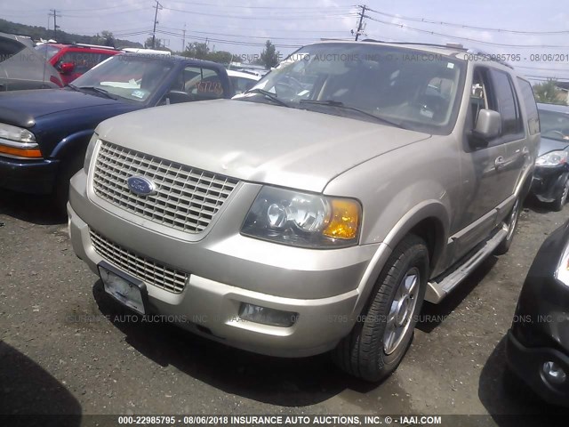 1FMPU19546LA72393 - 2006 FORD EXPEDITION LIMITED GOLD photo 2