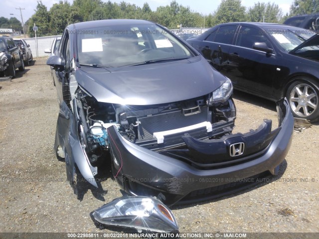 JHMGK5H57HS016216 - 2017 HONDA FIT LX GRAY photo 6