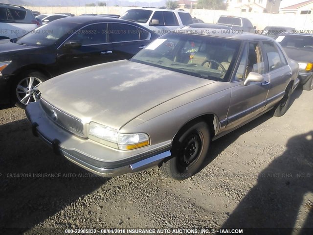 1G4HR53L7PH438078 - 1993 BUICK LESABRE LIMITED GOLD photo 2