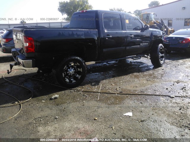 1GCPKTE72CF120528 - 2012 CHEVROLET SILVERADO K1500 LTZ BLACK photo 4