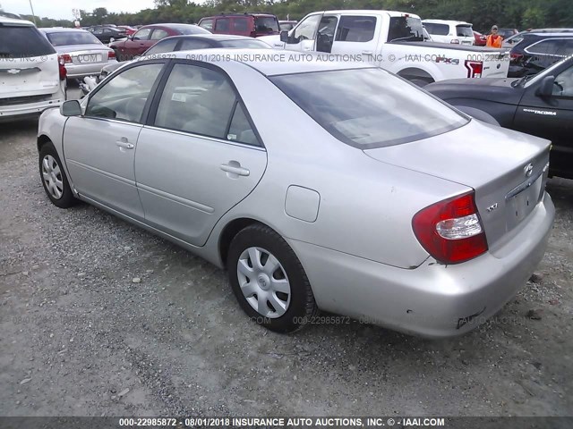 4T1BE32K63U681607 - 2003 TOYOTA CAMRY LE/XLE/SE 银色 照片 3