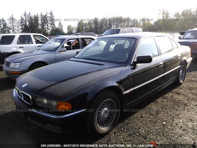 WBAGJ8325WDM13036 - 1998 BMW 740 IL BLACK photo 2