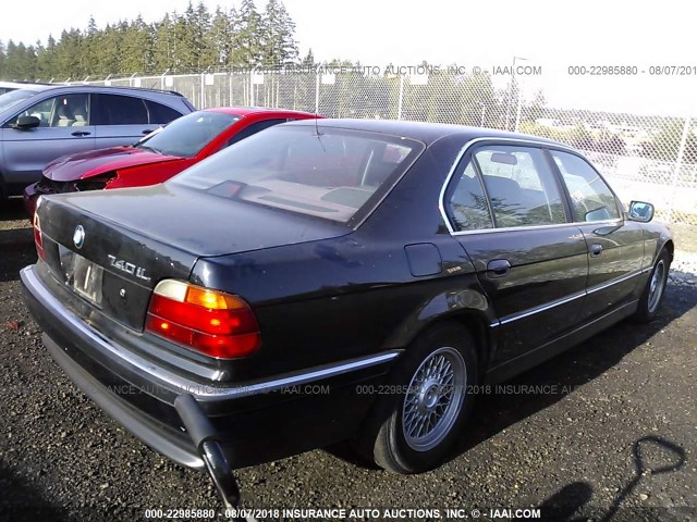 WBAGJ8325WDM13036 - 1998 BMW 740 IL BLACK photo 4