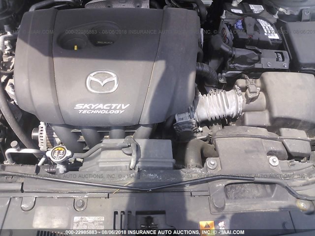 JM1BM1W72F1235333 - 2015 MAZDA 3 GRAND TOURING GRAY photo 10