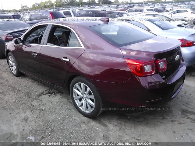 1G11F5SL6FF122593 - 2015 CHEVROLET MALIBU LTZ 栗色 照片 3
