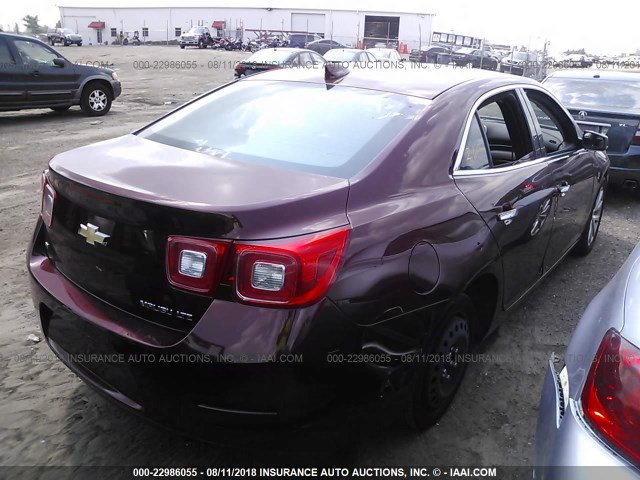 1G11F5SL6FF122593 - 2015 CHEVROLET MALIBU LTZ 栗色 照片 4