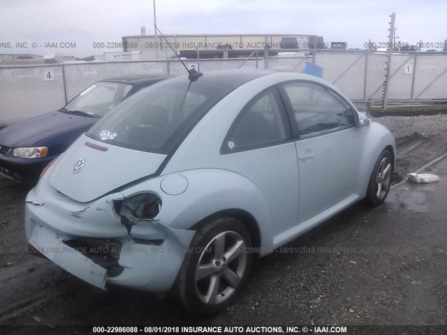 3VWRW3AG1AM021762 - 2010 VOLKSWAGEN NEW BEETLE Light Blue photo 4