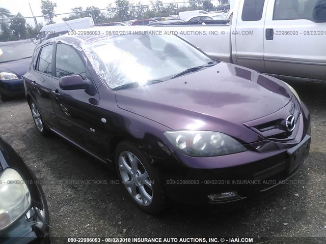 JM1BK343071668183 - 2007 MAZDA 3 HATCHBACK PURPLE photo 1