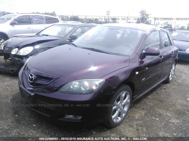 JM1BK343071668183 - 2007 MAZDA 3 HATCHBACK PURPLE photo 2