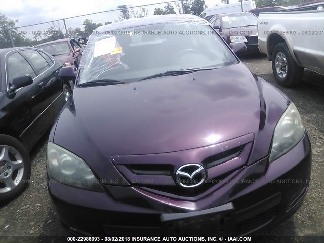 JM1BK343071668183 - 2007 MAZDA 3 HATCHBACK PURPLE photo 6