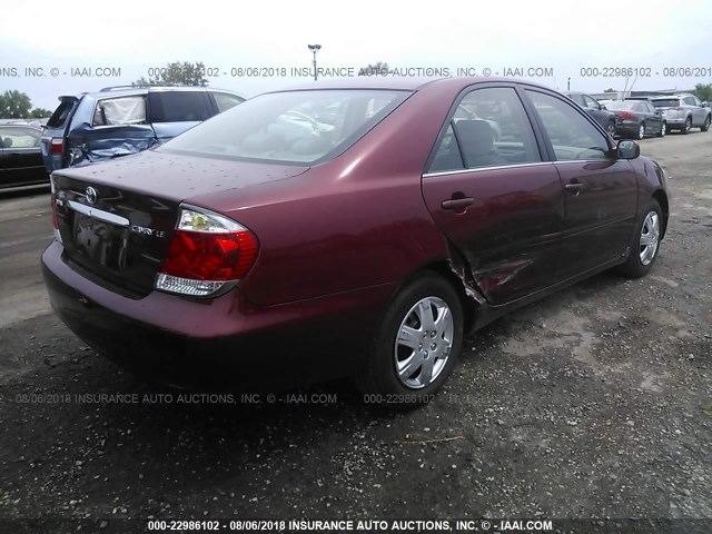 4T1BE32K05U415129 - 2005 TOYOTA CAMRY LE/XLE/SE Qırmızı foto 4